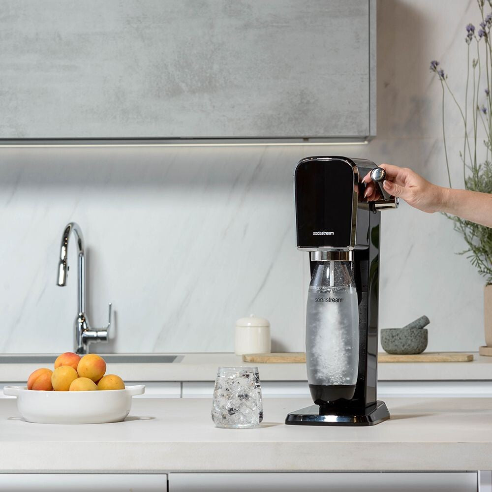 SodaStream Wassersprudler, 1 Flasche, Quick Connect 60 l, Schwarz