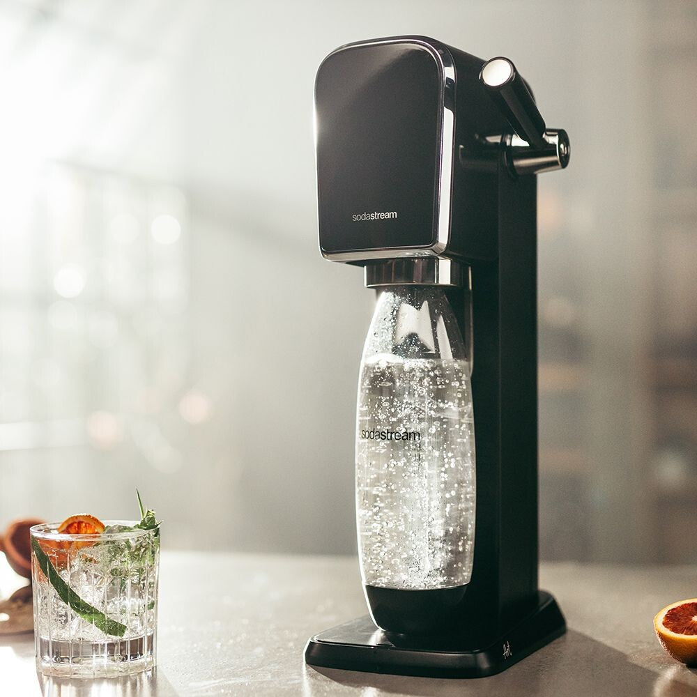 SodaStream Wassersprudler, 1 Flasche, Quick Connect 60 l, Schwarz
