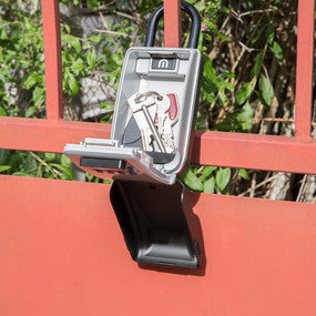 Master Lock 5424EURD – Schlüsseldepot, Zahlenschloss, Metall, Grau, 72 × 52 × 175 mm