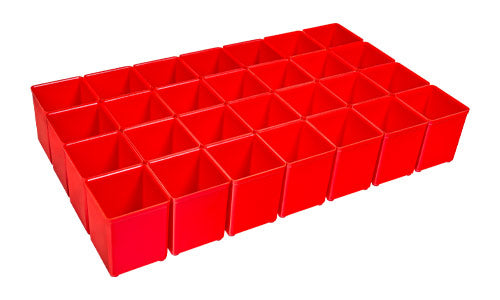 ProClick Insetboxenset A3 CT M 74 – 28-teilig, rot, PS, B 364 × H 63 × T 208 mm