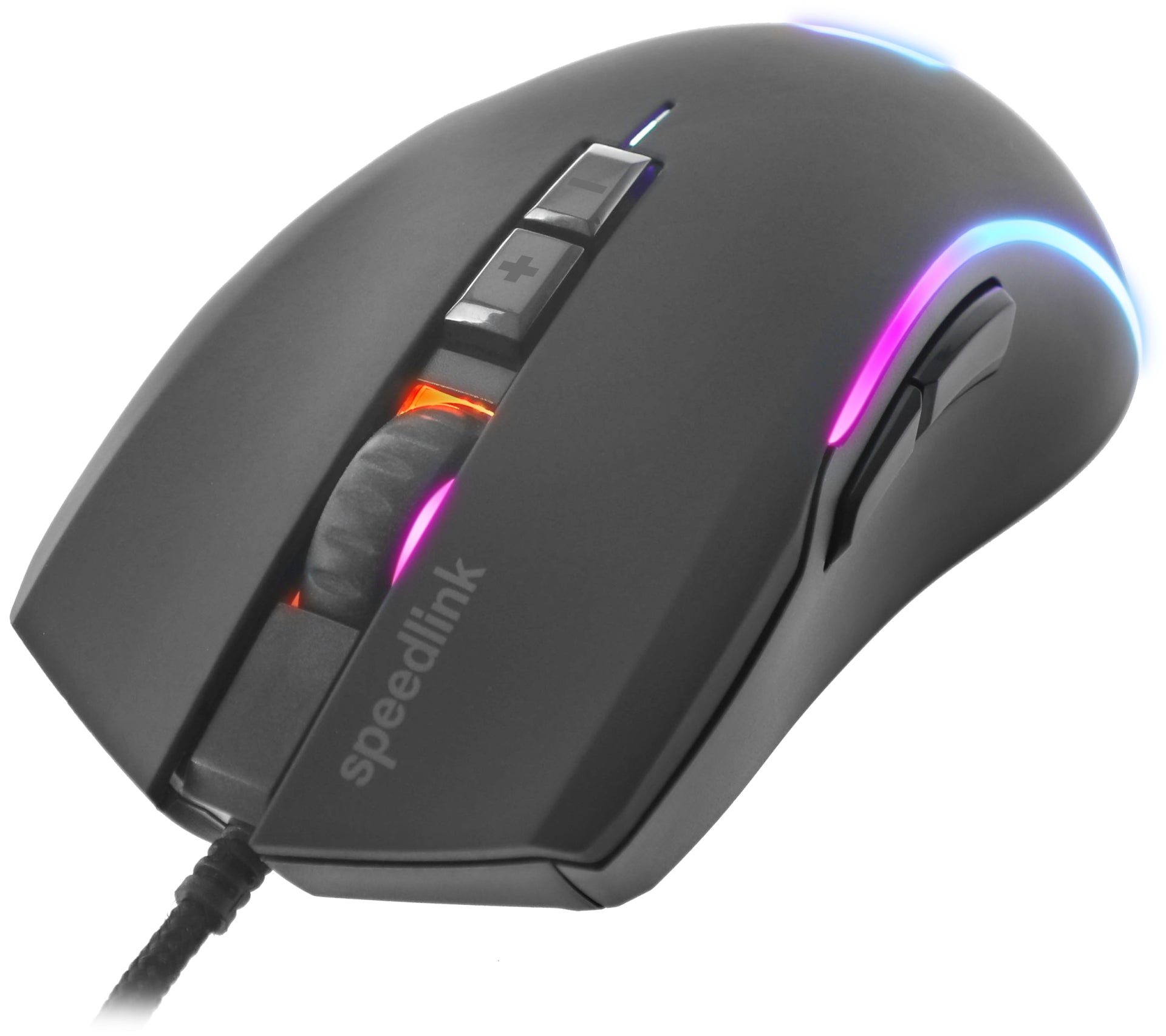 SPEEDLINK ZAVOS – Gaming-Maus – Kabelgebunden (USB‑A), 6400 DPI, RGB-Beleuchtung, rechts