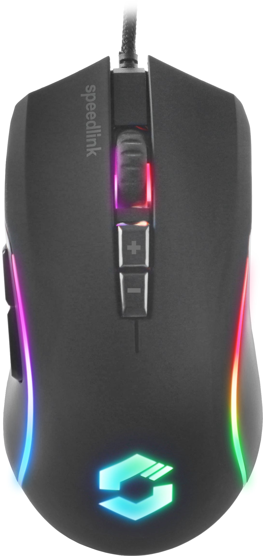 SPEEDLINK ZAVOS – Gaming-Maus – Kabelgebunden (USB‑A), 6400 DPI, RGB-Beleuchtung, rechts