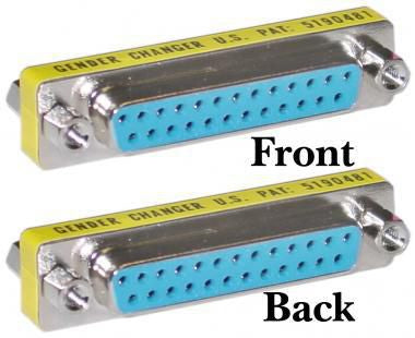 Microconnect DB25-Kupplung, weiblich zu weiblich – Blau