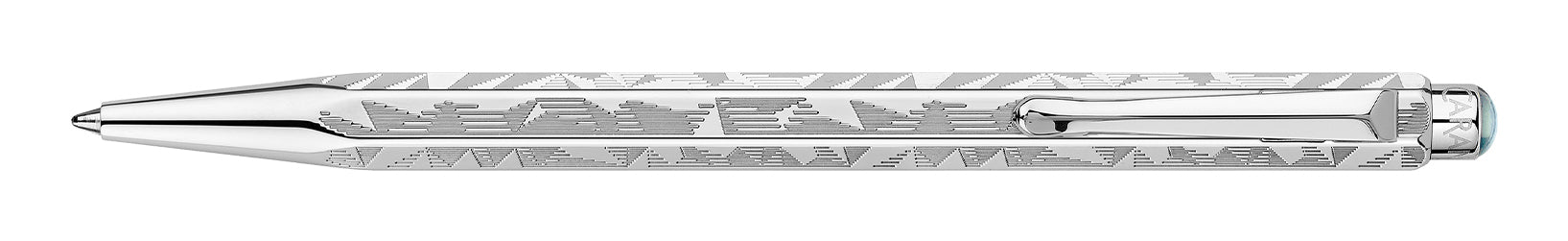Caran d-Ache Caran d'Ache Kugelschreiber – Gletscherblau, Metall – 2 Stk.