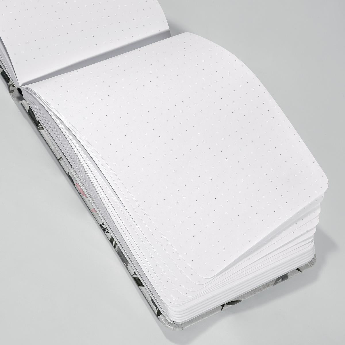Sigel Notizblock, A6+, punktkariert, Fadenheftung, Hardcover, 79 Blätter, perforiert, 100 g/m² – mehrfarbig