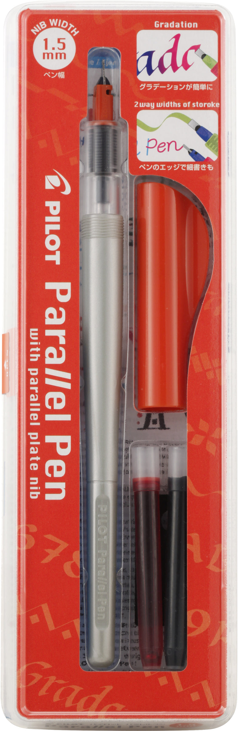 Pilot Parallel Pen – Kalligrafie-Füller – 1,5 mm – Rot