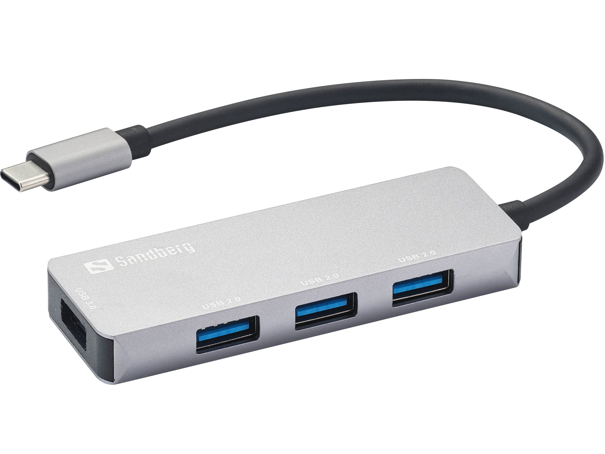 Sandberg SAVER USB-Hub – USB-C, 4× USB-A