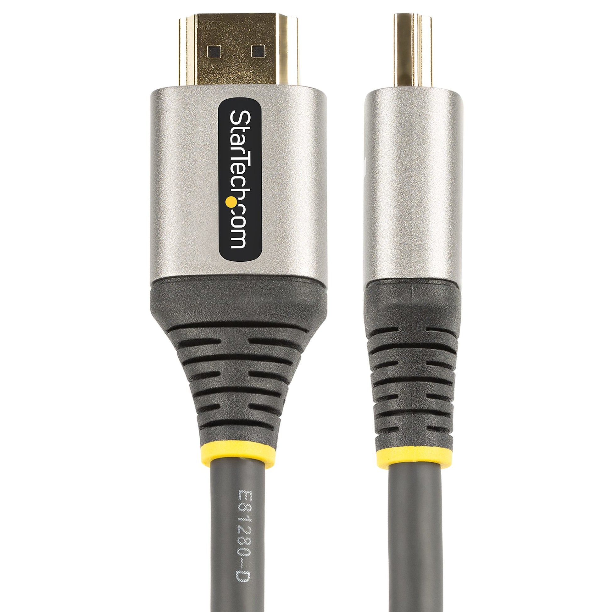 StarTech.com HDMI Kabel HDMI 2.0 – 4K 60 Hz – 5 m – HDR, ARC – Schwarz/Grau – für UHD Monitore, TVs
