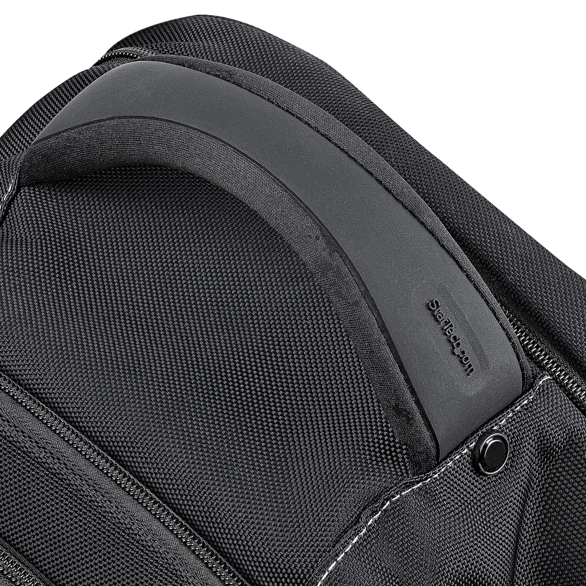 StarTech.com Notebook-Rucksack 17,3" – mit abnehmbarem Zubehörfach, Tablet-Fach – Schwarz