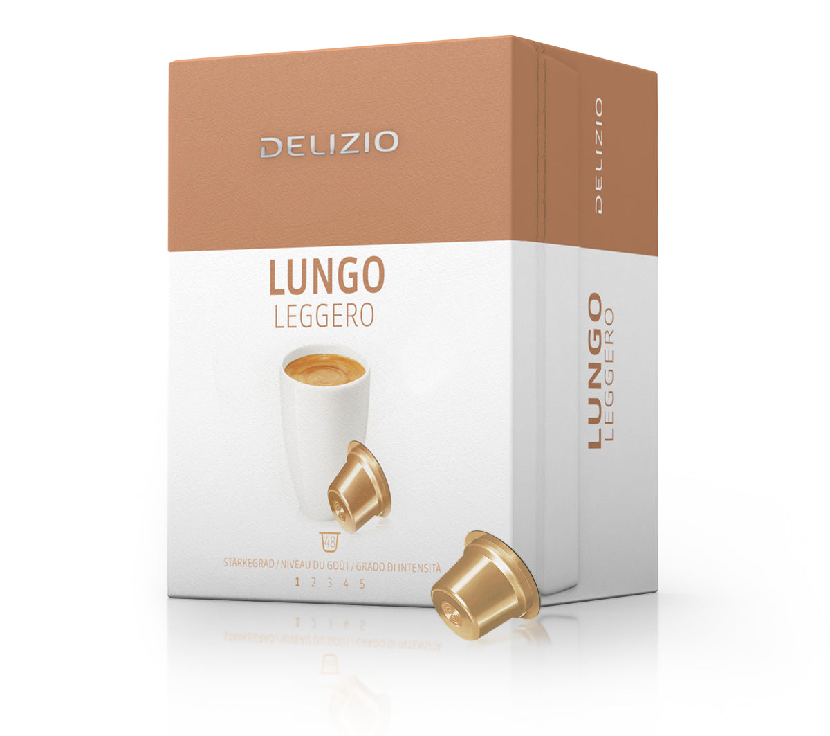 Delizio Lungo Leggero – Kapseln – Lungo, Intensität 1, 48 Kapseln