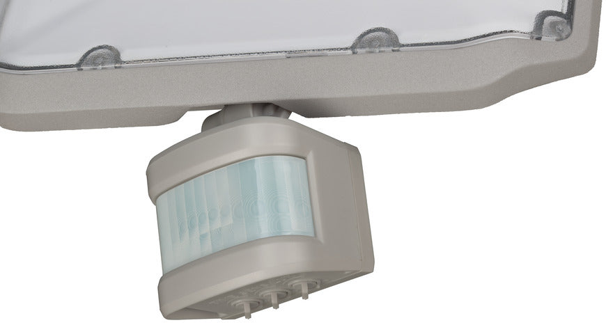 Brennenstuhl Aussenwandleuchte – 20 W – Warmweiss, 3000 K – IP44 – Netzbetrieb – mit Bewegungsmelder – Grau