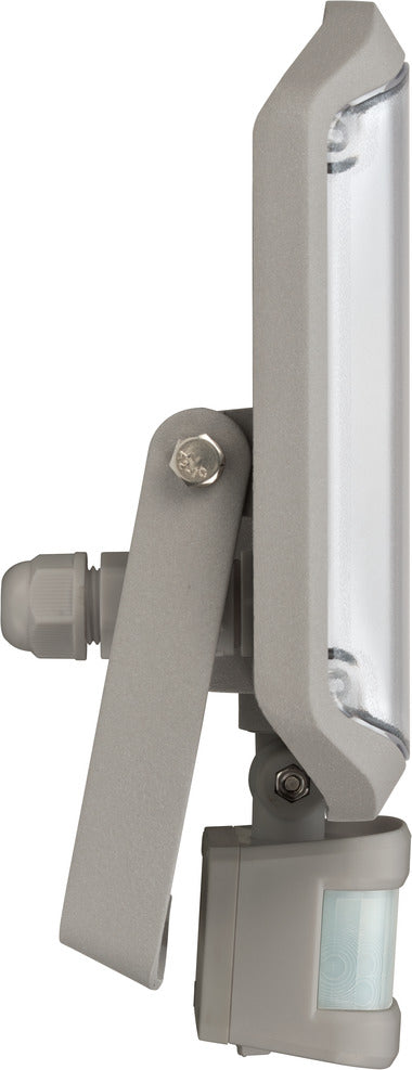 Brennenstuhl Aussenwandleuchte – 3000 K – IP44 – Netzbetrieb – mit Bewegungsmelder – Grau – Metall