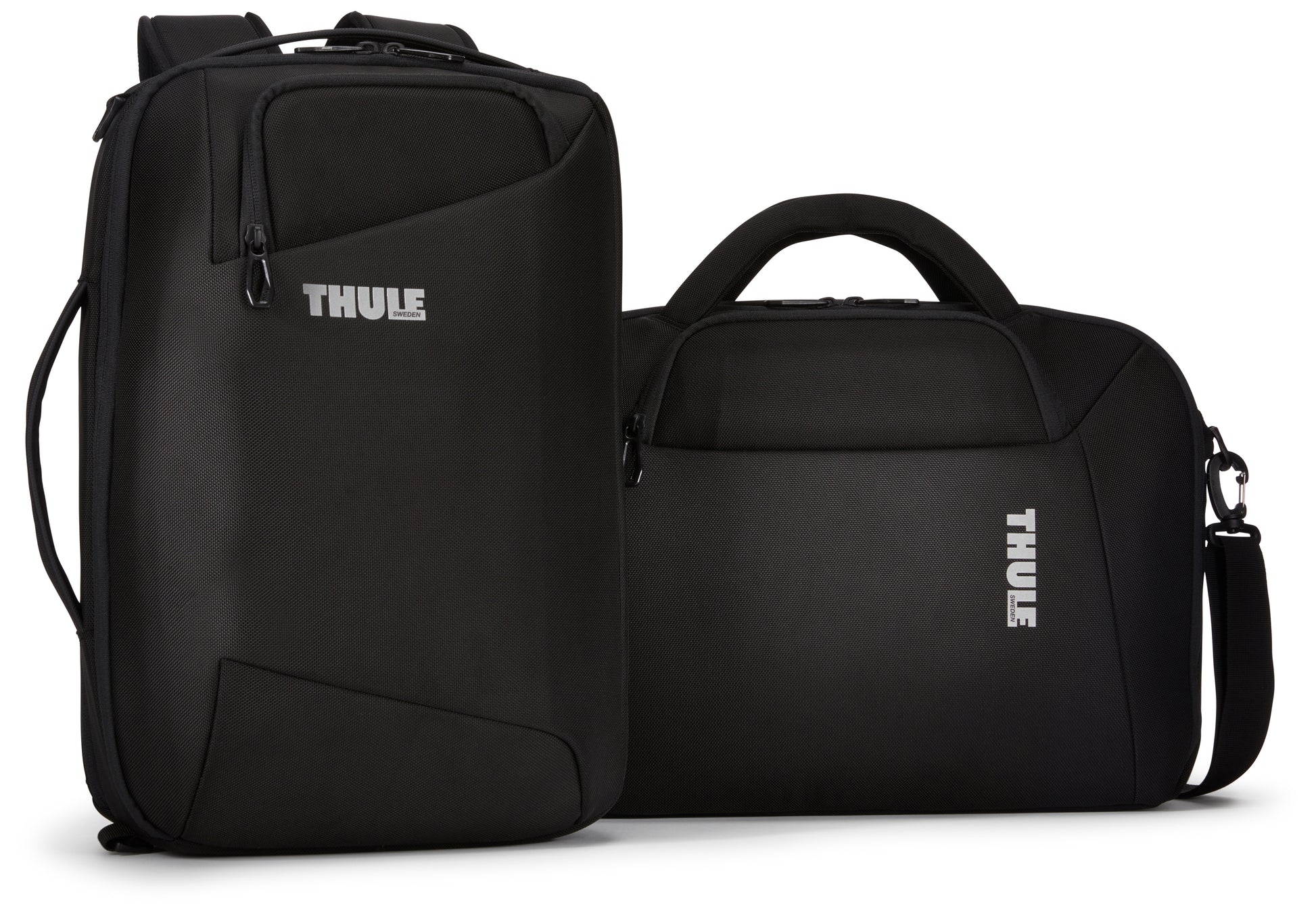 Thule Accent Notebook-Tasche – 17 l, wasserabweisend, Aufsteckfunktion, Polyester, schwarz