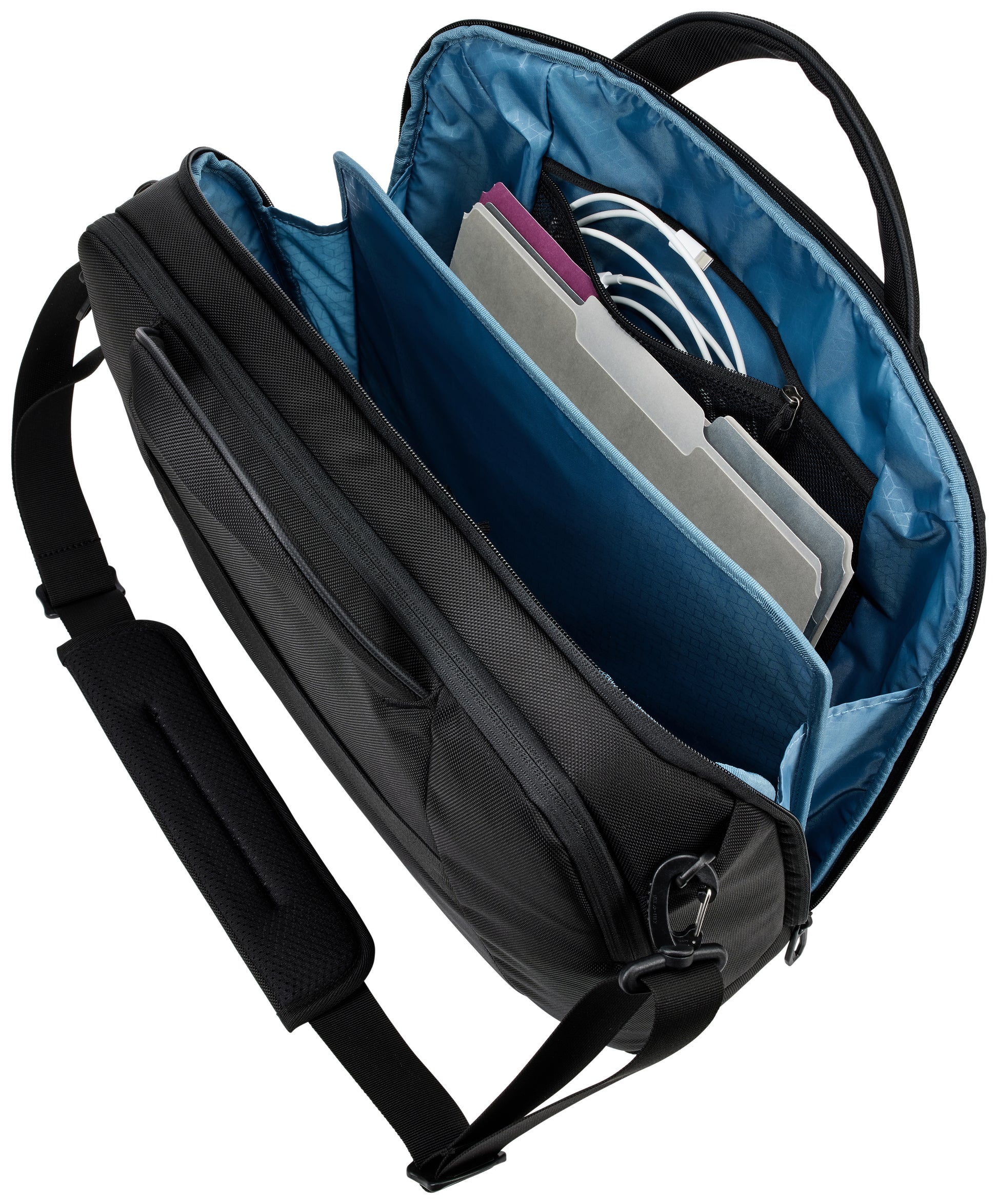 Thule Accent Notebook-Tasche – 17 l, wasserabweisend, Aufsteckfunktion, Polyester, schwarz