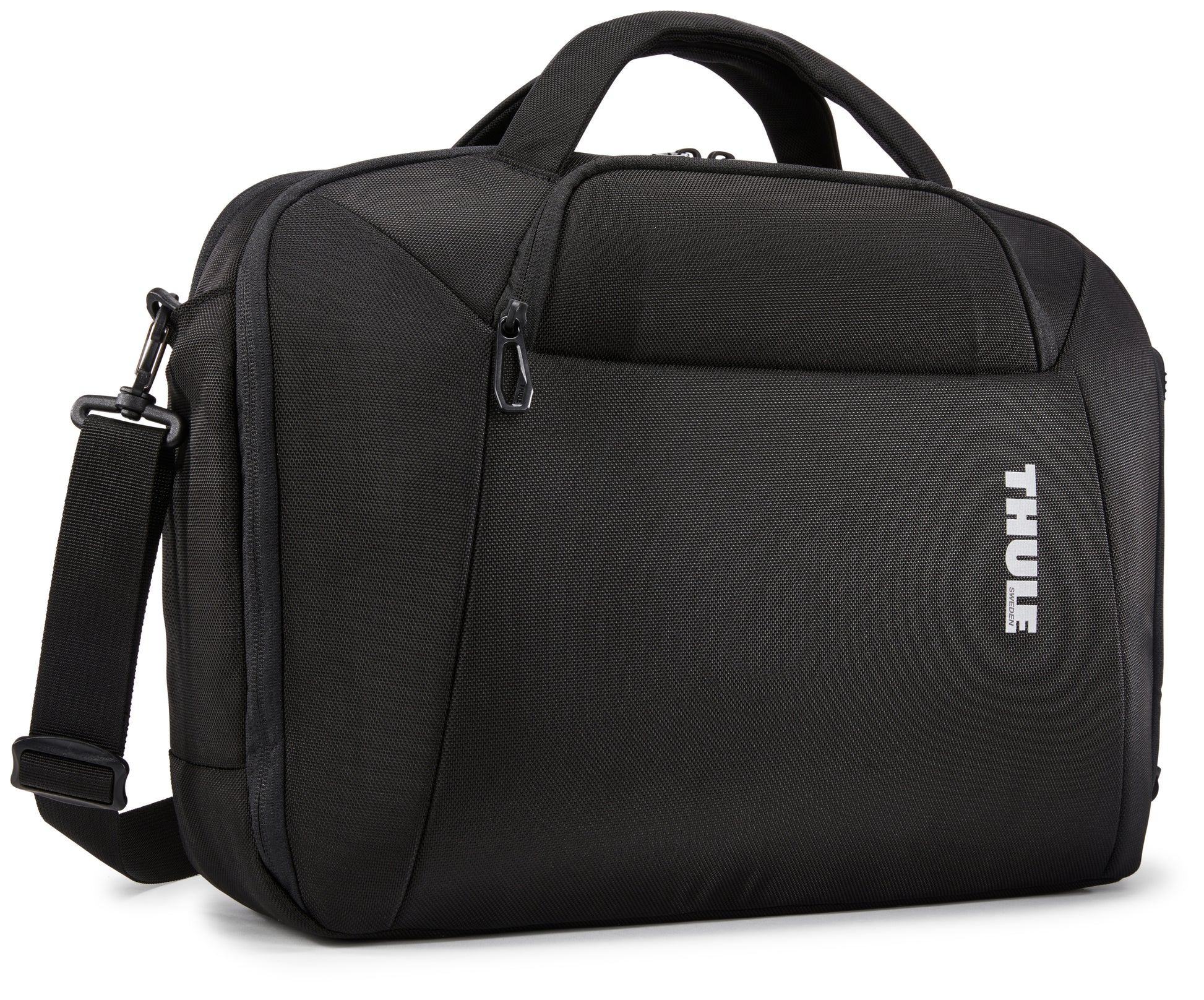 Thule Accent Notebook-Tasche – 17 l, wasserabweisend, Aufsteckfunktion, Polyester, schwarz