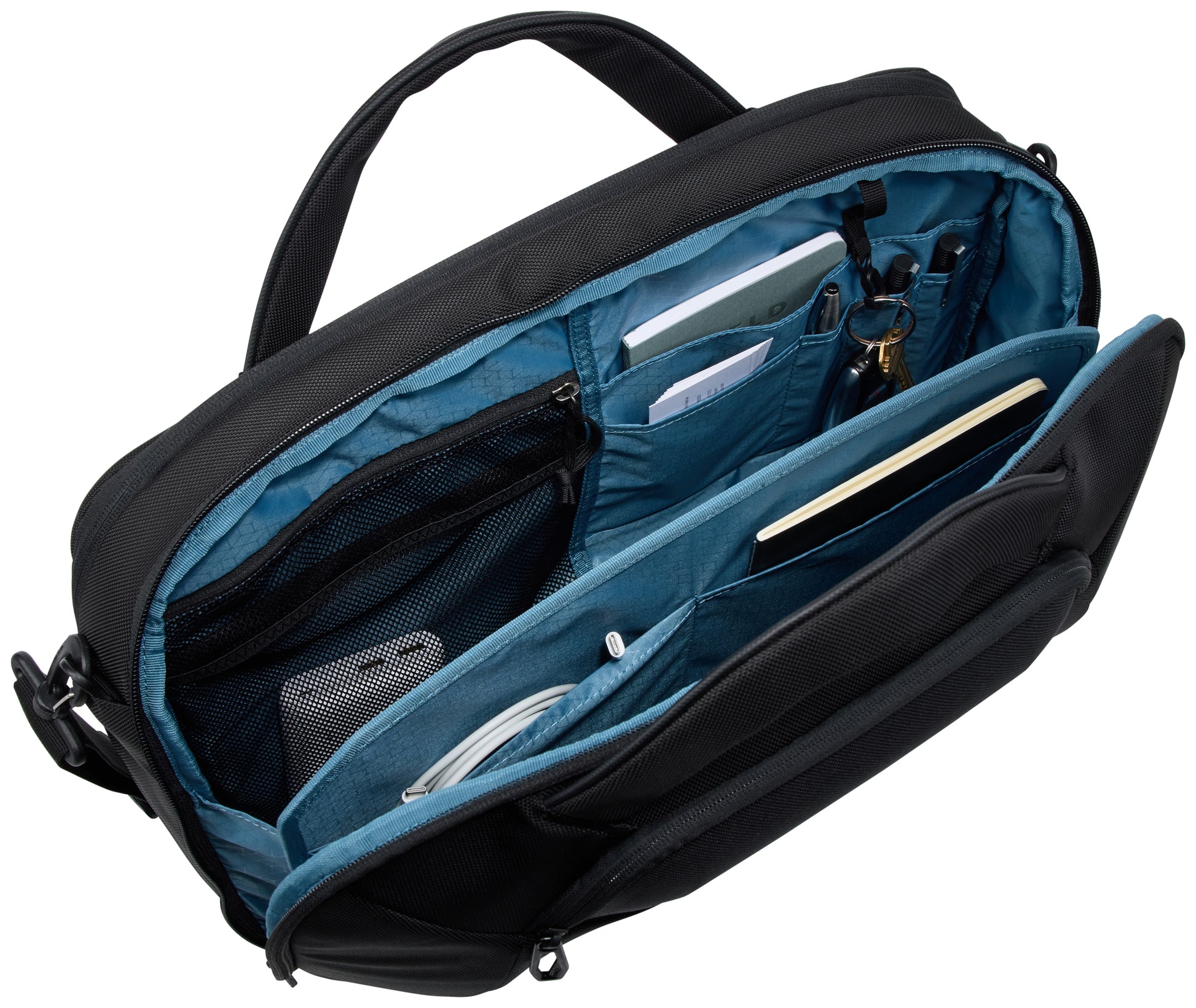 Thule Accent Notebook-Tasche – 17 l, wasserabweisend, Aufsteckfunktion, Polyester, schwarz