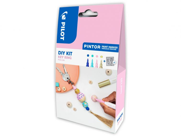 Pilot Bastelset Schlüsselanhänger – 4 Pigment Marker Pintor