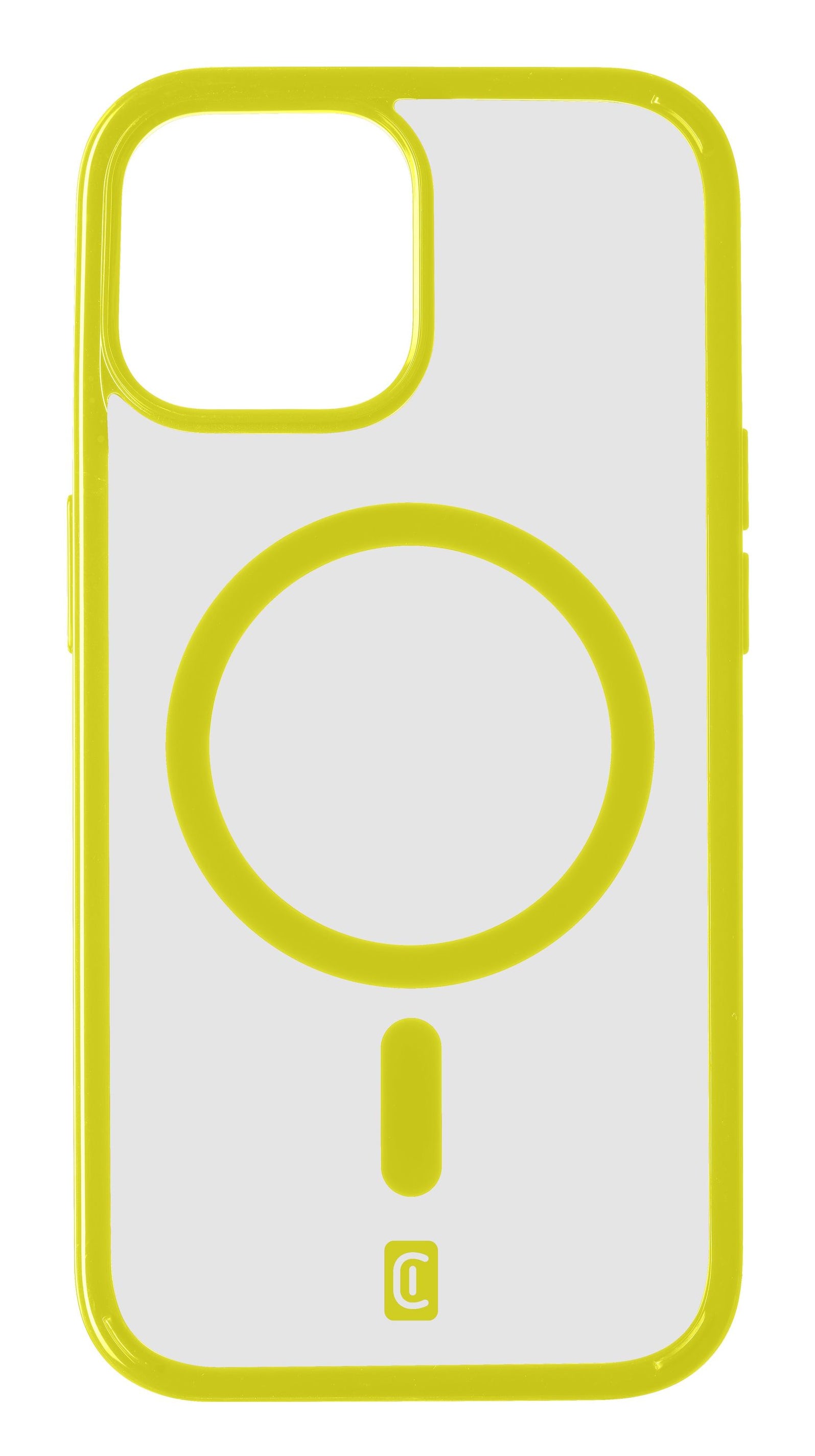 Cellularline Backcover Gloss – für Apple iPhone 15 – grün – MagSafe-kompatibel