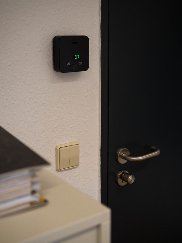 Brennenstuhl C2M L 4050 – Rauchmelder, 10-Jahres-Batterie, 75 dB – Schwarz