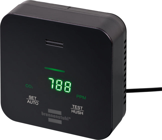 Brennenstuhl C2M L 4050 – Rauchmelder, 10-Jahres-Batterie, 75 dB – Schwarz