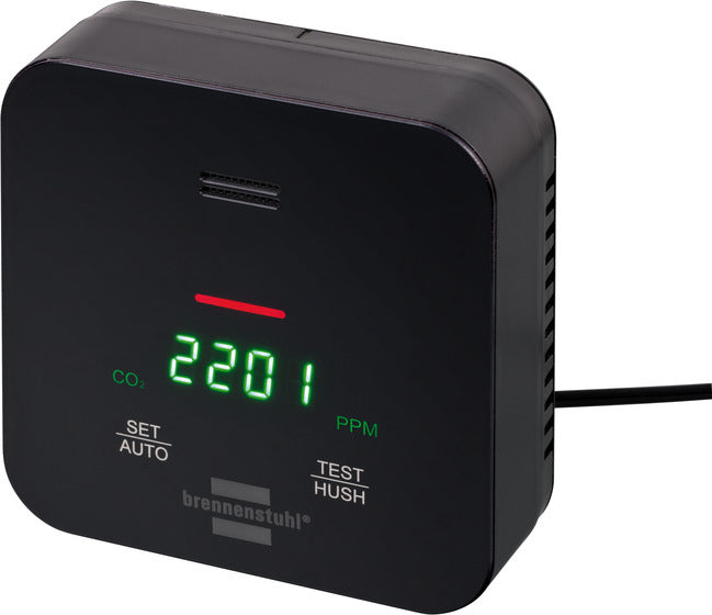Brennenstuhl C2M L 4050 – Rauchmelder, 10-Jahres-Batterie, 75 dB – Schwarz