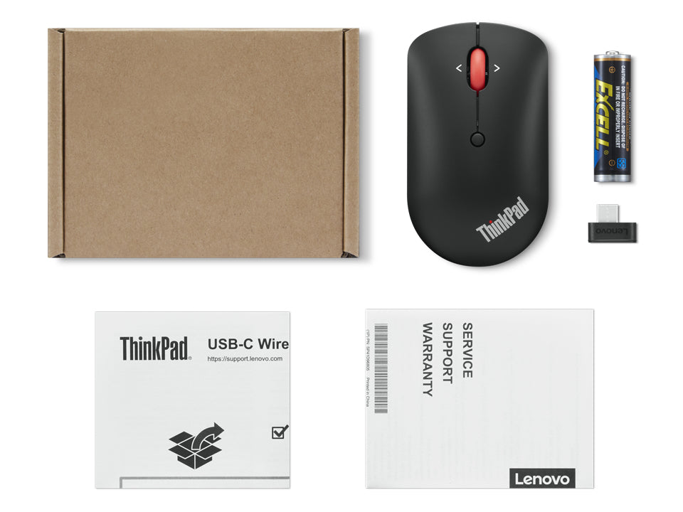 Lenovo ThinkPad Wireless Compact Mouse Mobile Maus – kabellos, USB-C