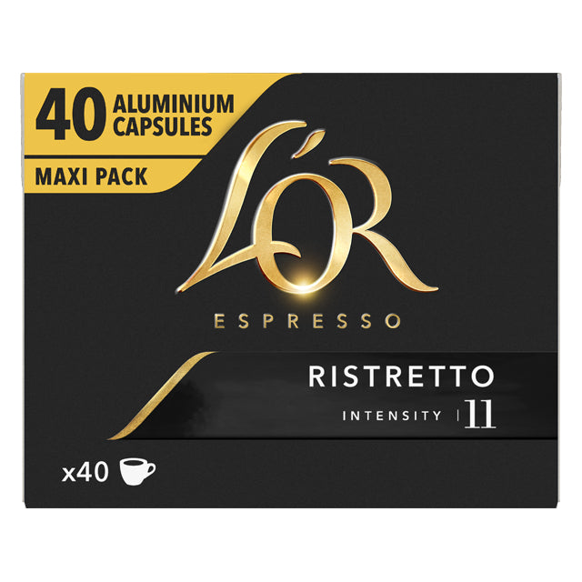 L'Or Espresso Kapseln für Nespresso – Ristretto, Intensität 11, 40 Kapseln