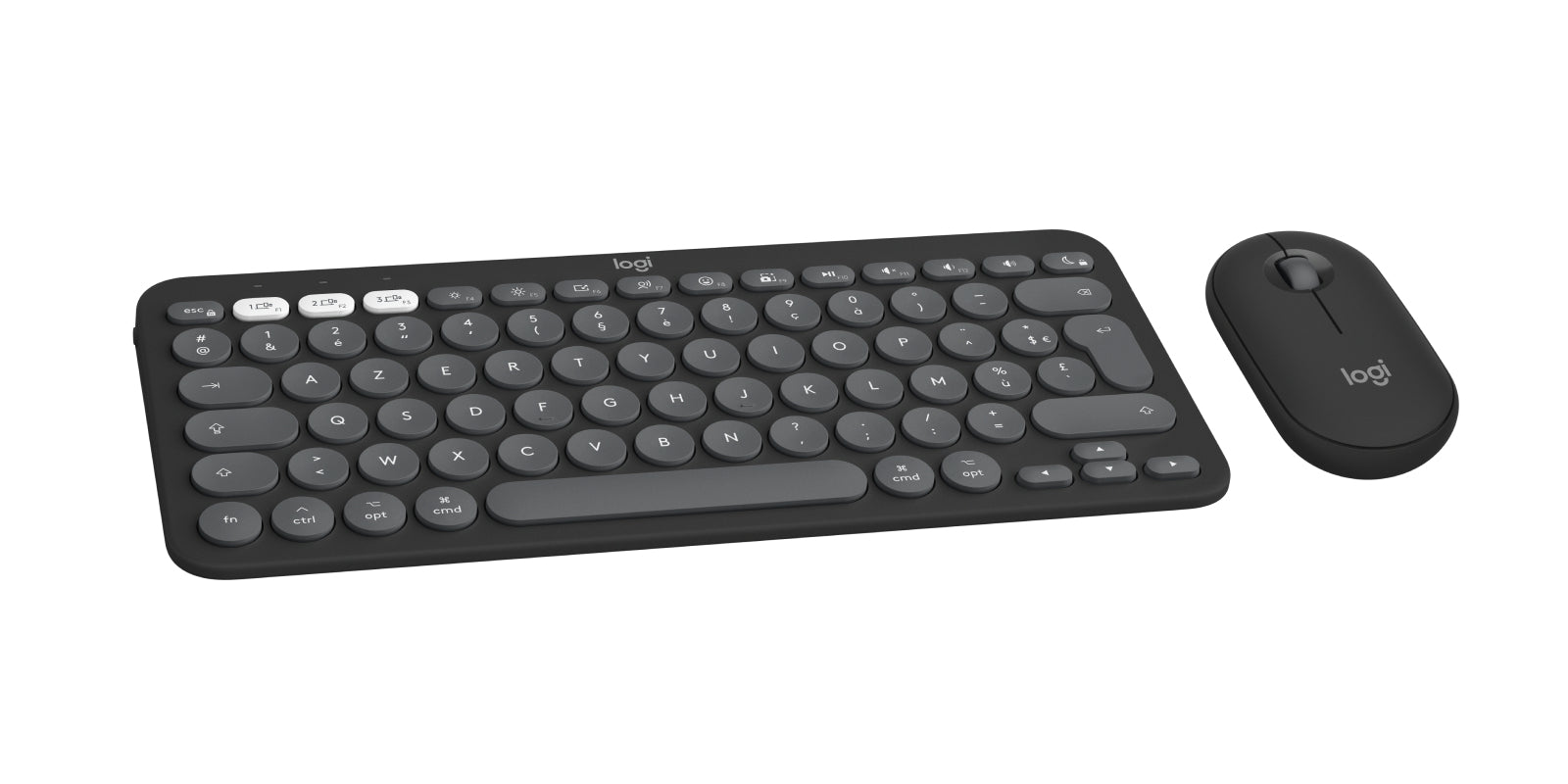 Logitech Pebble 2 Combo – Tastatur-Maus-Set, für Mac, graphit