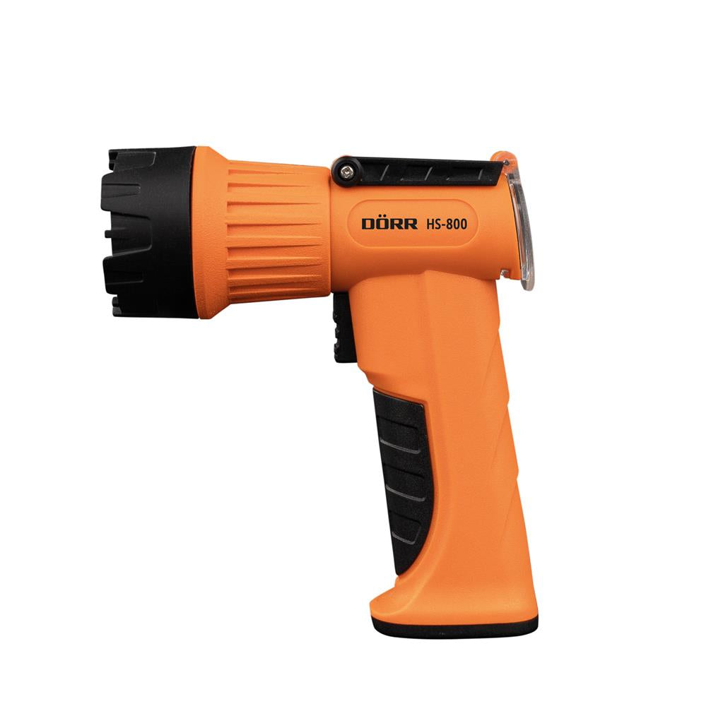 Dörr Taschenlampe HS-800 – 800 lm, 600 m, IP66, Akku 4400 mAh – Orange
