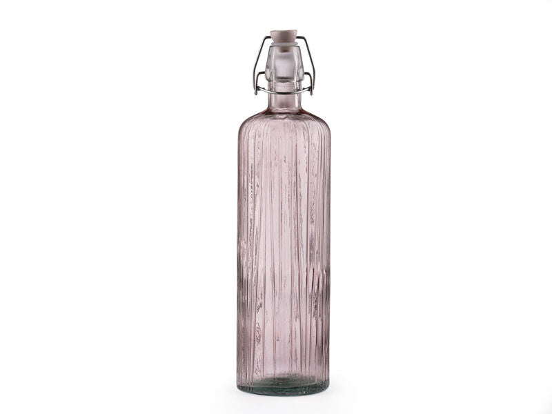 BITZ Kusintha Trinkflasche 1,2 l – Glas, Klappdeckel, Pink