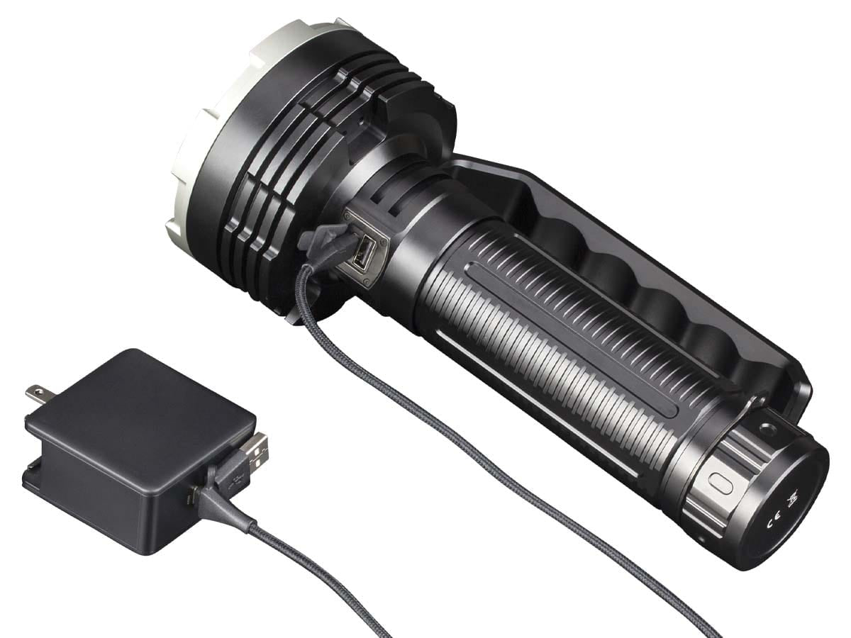 Fenix Taschenlampe LR80R – 18000 lm, 1130 m, USB, Akku 12000 mAh – Schwarz