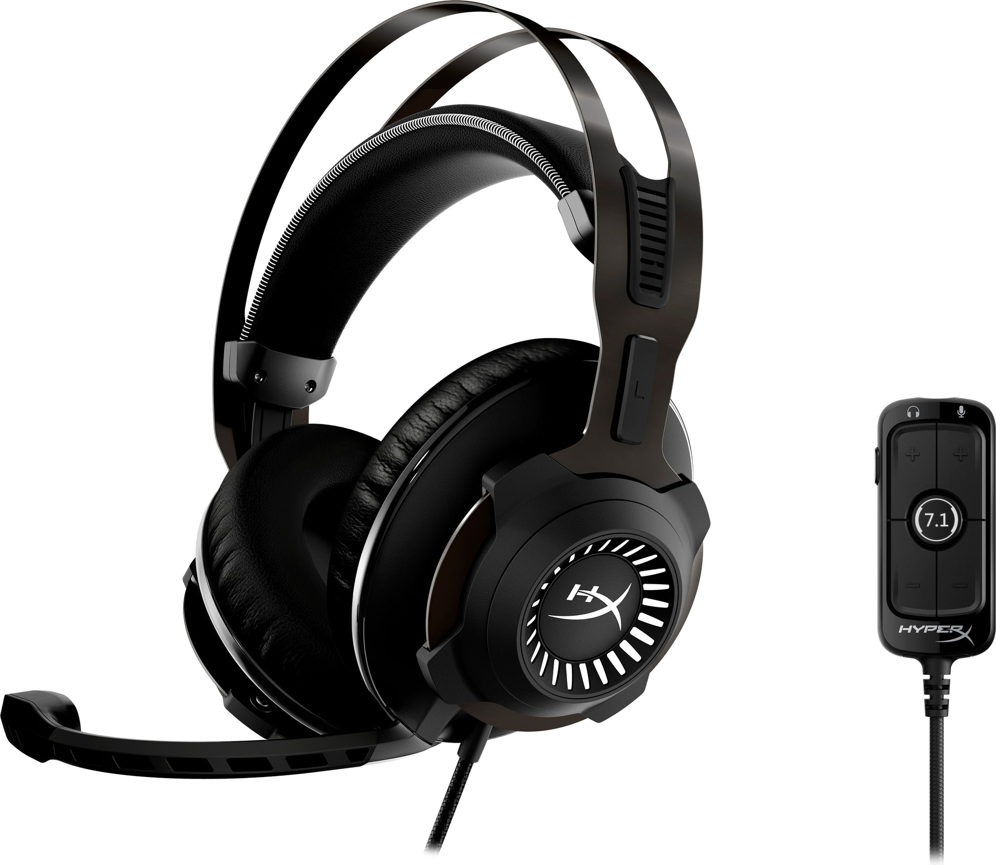 HyperX HX CLOUD REVOLVER +7.1 HHSR1-A Gaming-Headset – 3,5 mm Klinke + USB, für PC, PS5, PS4 und andere, Schwarz