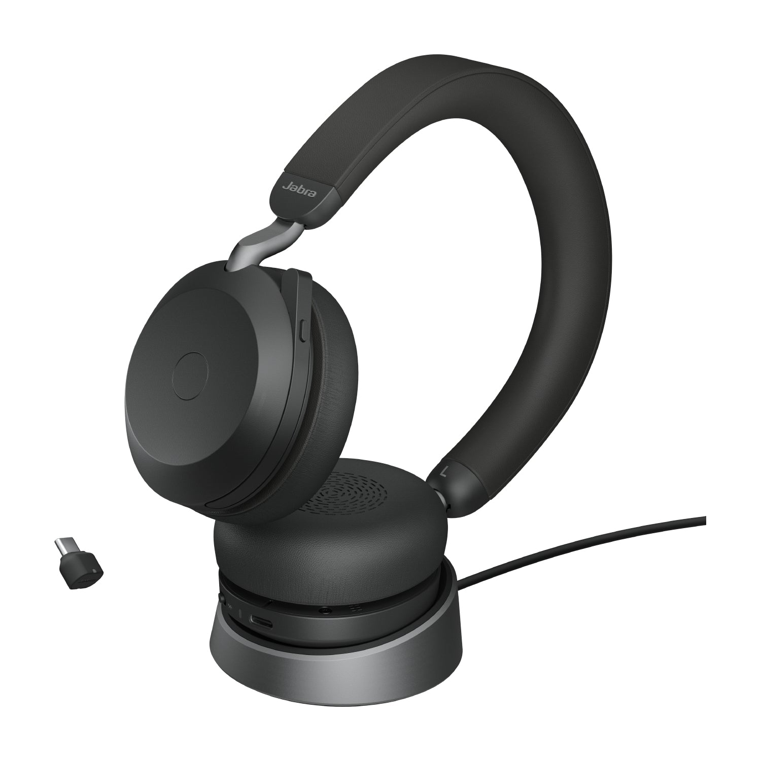 Jabra Evolve2 75 – Duo Headset – USB-C – Tischständer, UC – Schwarz