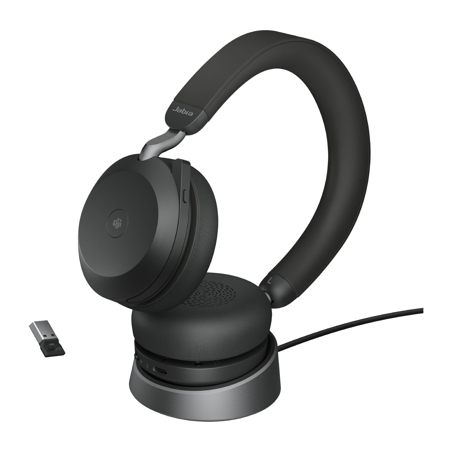 Jabra Evolve2 75 – Headset – USB‑A, Bluetooth – mit Ladestation, für Microsoft Teams