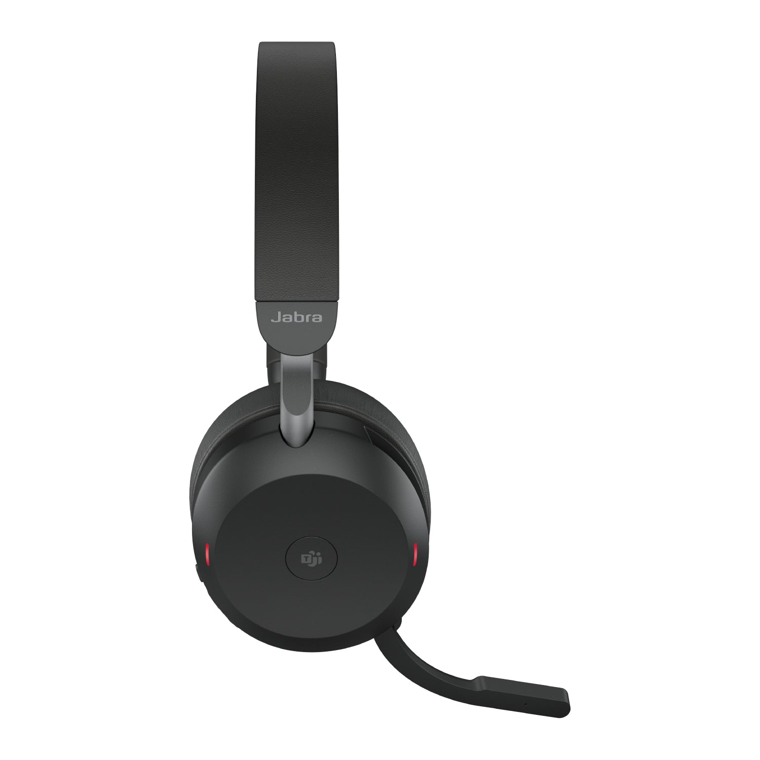 Jabra Evolve2 75 Office-Headset – On-Ear, Stereo, BT, ANC, MS Teams zertifiziert, mit USB-A-Dongle, Schwarz