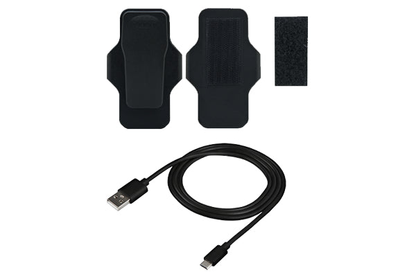 Transcend TS-DBK4 Zubehör-Set – USB-A an Micro-USB-B Kabel 1 m – für DrivePro Body 10B – Schwarz