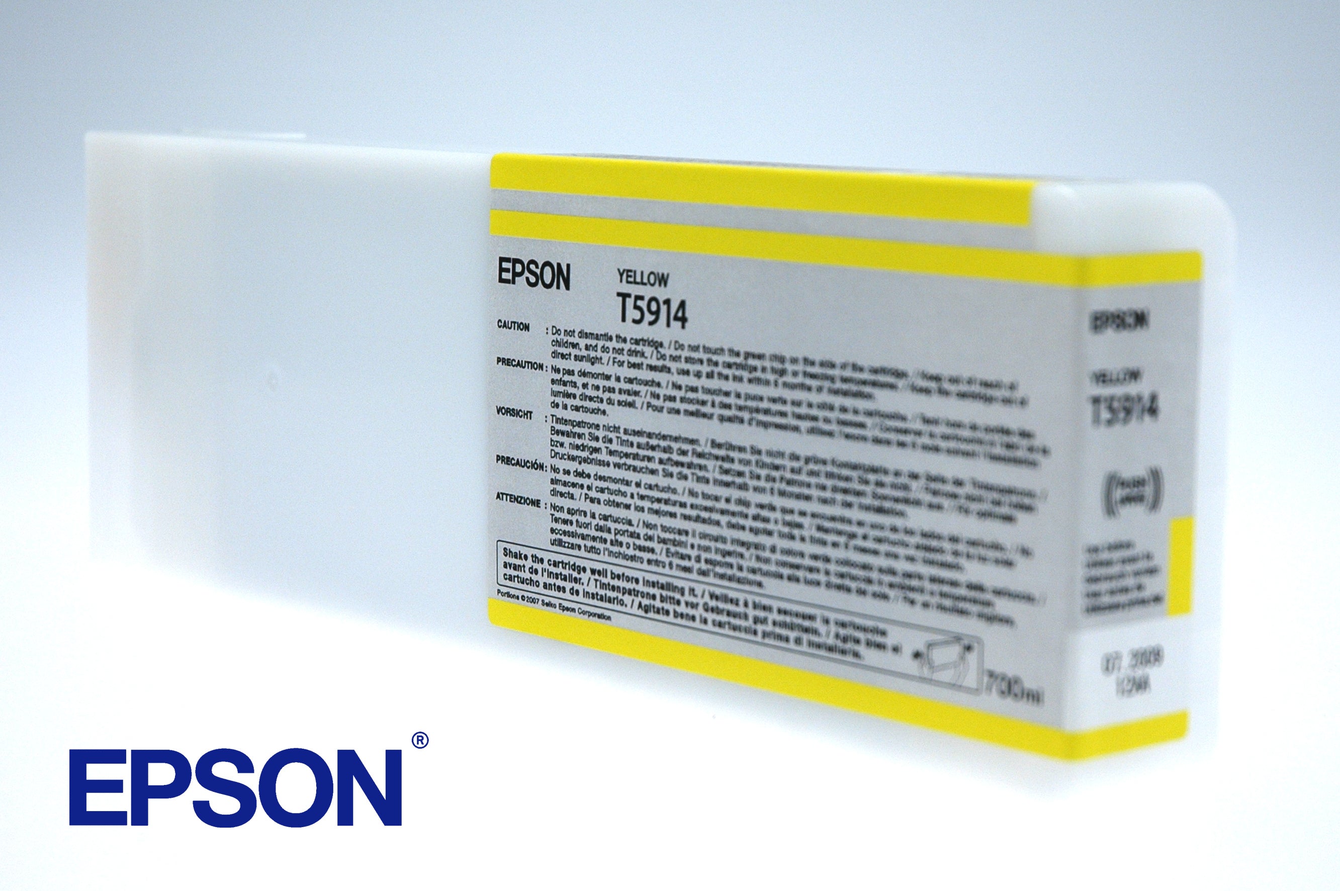 Epson Tintenpatrone T591400, Gelb, 700 ml, Original – für Stylus Pro 11880
