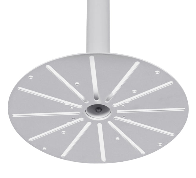 B-Tech SYSTEM V Deckenmontagefuß – 5 kg, 103,6 cm, Sockeldurchmesser 25,1 cm – Drinnen – Weiss