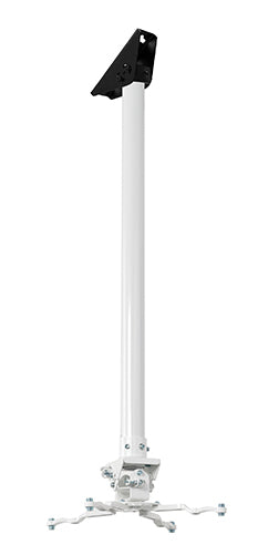 B-Tech BT899-FD100/W Projektor-Deckenhalterung – 115,4 cm, 25 kg, neigbar, schwenkbar, weiss