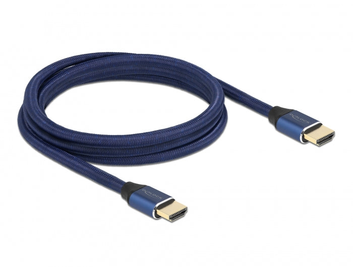 DeLOCK HDMI Kabel HDMI 2.1 8K 60 Hz – 2 m – HDR – Blau