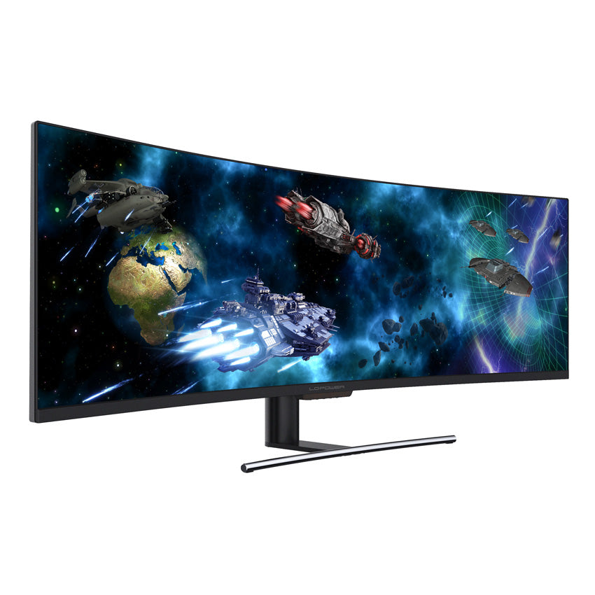 LC-Power LC-M49-DFHD-144-C-Q – Monitor, 49", 144 Hz, 350 cd/m², Curved, Adaptive Sync, VESA 75 × 75, Schwarz