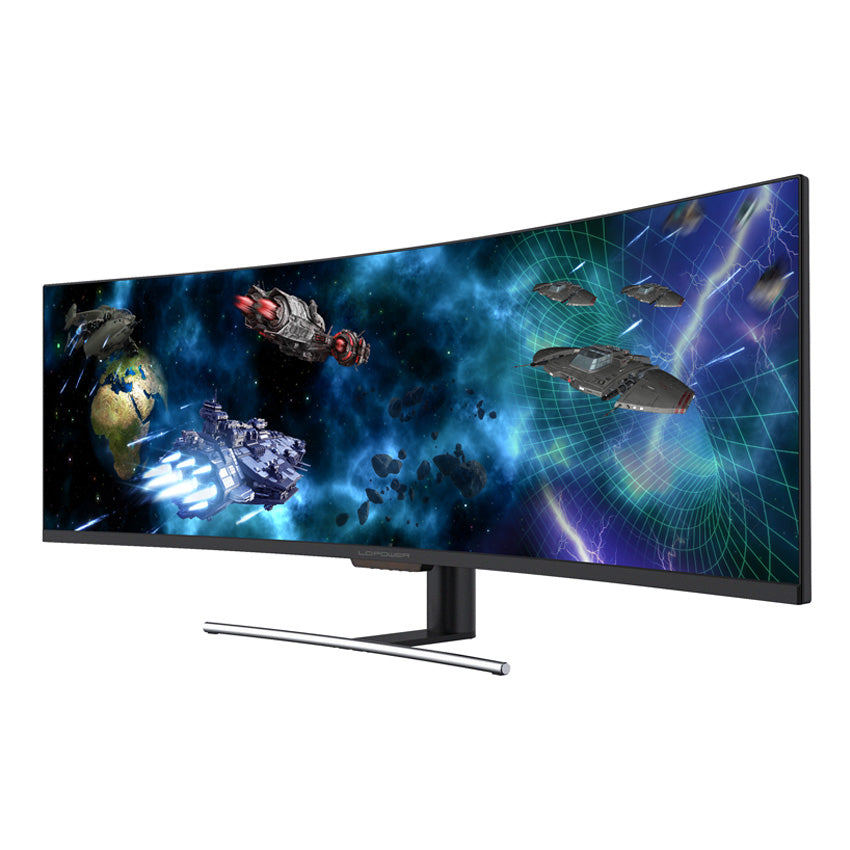 LC-Power LC-M49-DFHD-144-C-Q – Monitor, 49", 144 Hz, 350 cd/m², Curved, Adaptive Sync, VESA 75 × 75, Schwarz