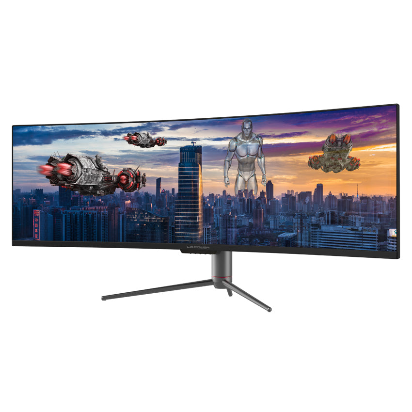 LC-Power LC-M49-DQHD-120-C-Q – Monitor, 49", VA, 120 Hz, 400 cd/m², Gebogen, Adaptive Sync, Schwarz