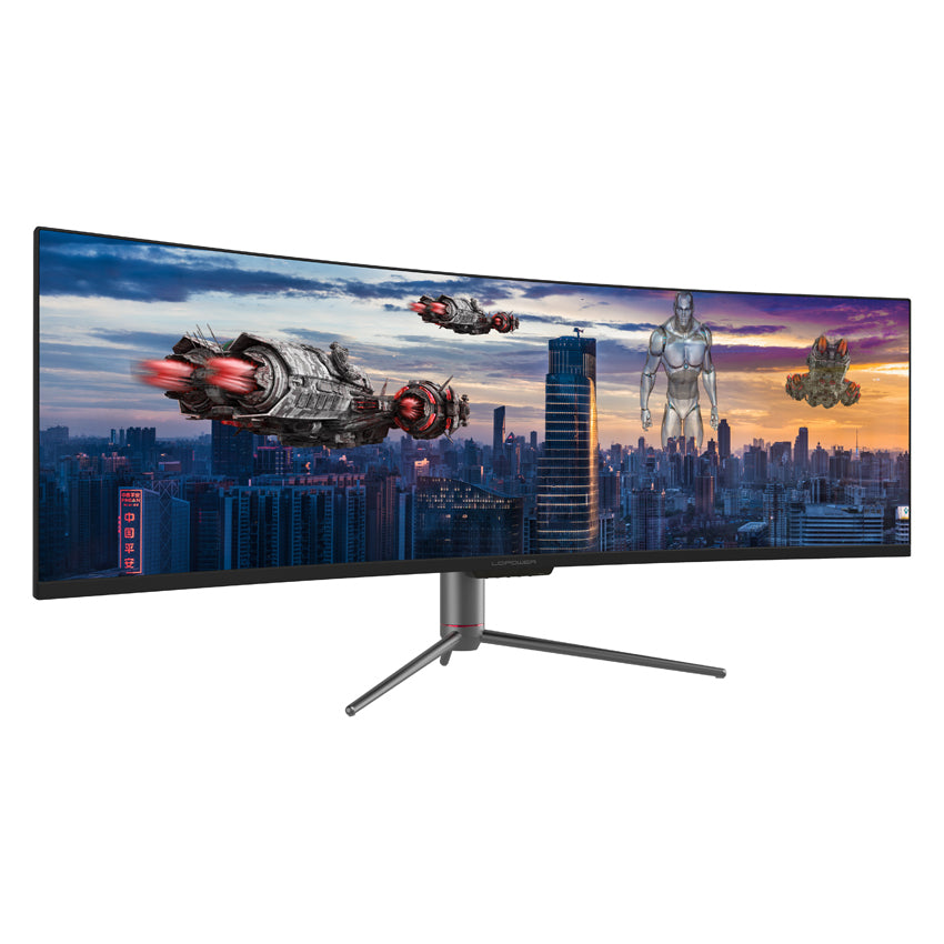 LC-Power LC-M49-DQHD-120-C-Q – Monitor, 49", VA, 120 Hz, 400 cd/m², Gebogen, Adaptive Sync, Schwarz