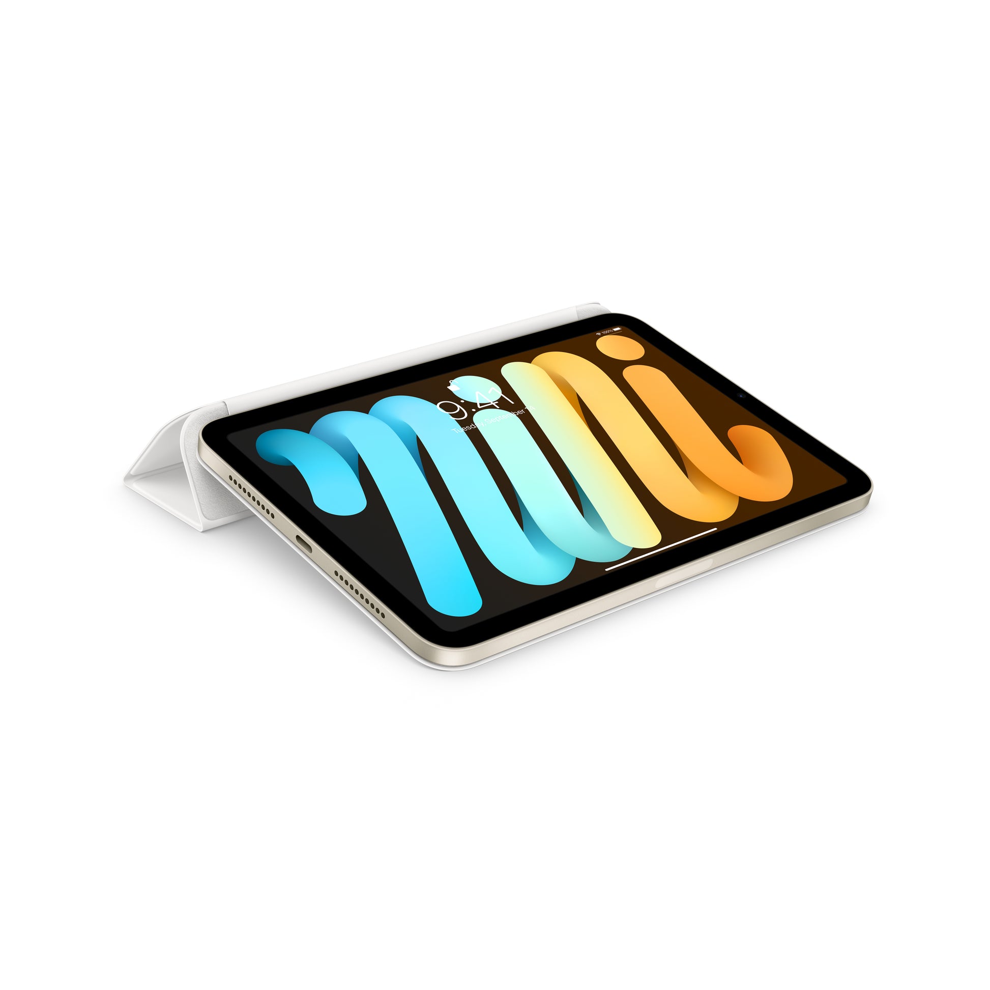 Apple Smart Folio Notebook-Schutzhülle – für iPad mini (6. Gen., 8,3"), PU, weiss