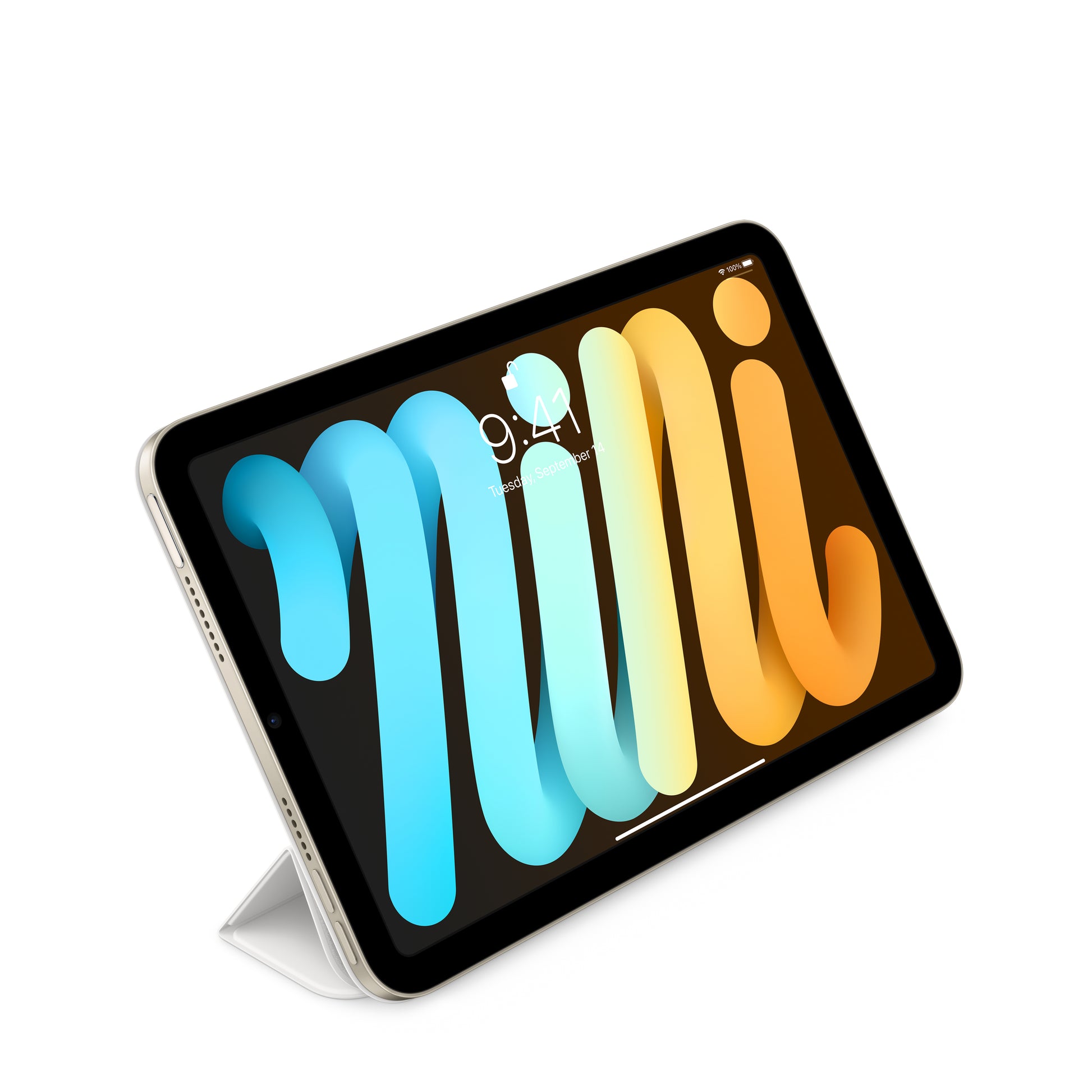 Apple Smart Folio Notebook-Schutzhülle – für iPad mini (6. Gen., 8,3"), PU, weiss
