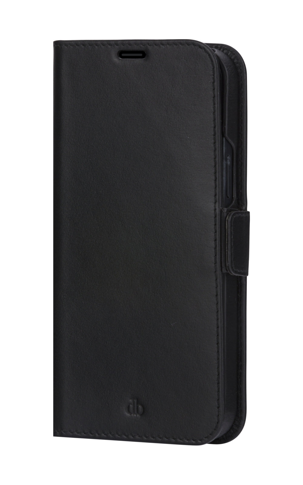 dbramante1928 Lynge Wallethülle – für Apple iPhone 13 Pro Max, 3 Kartenfächer, Leder, schwarz