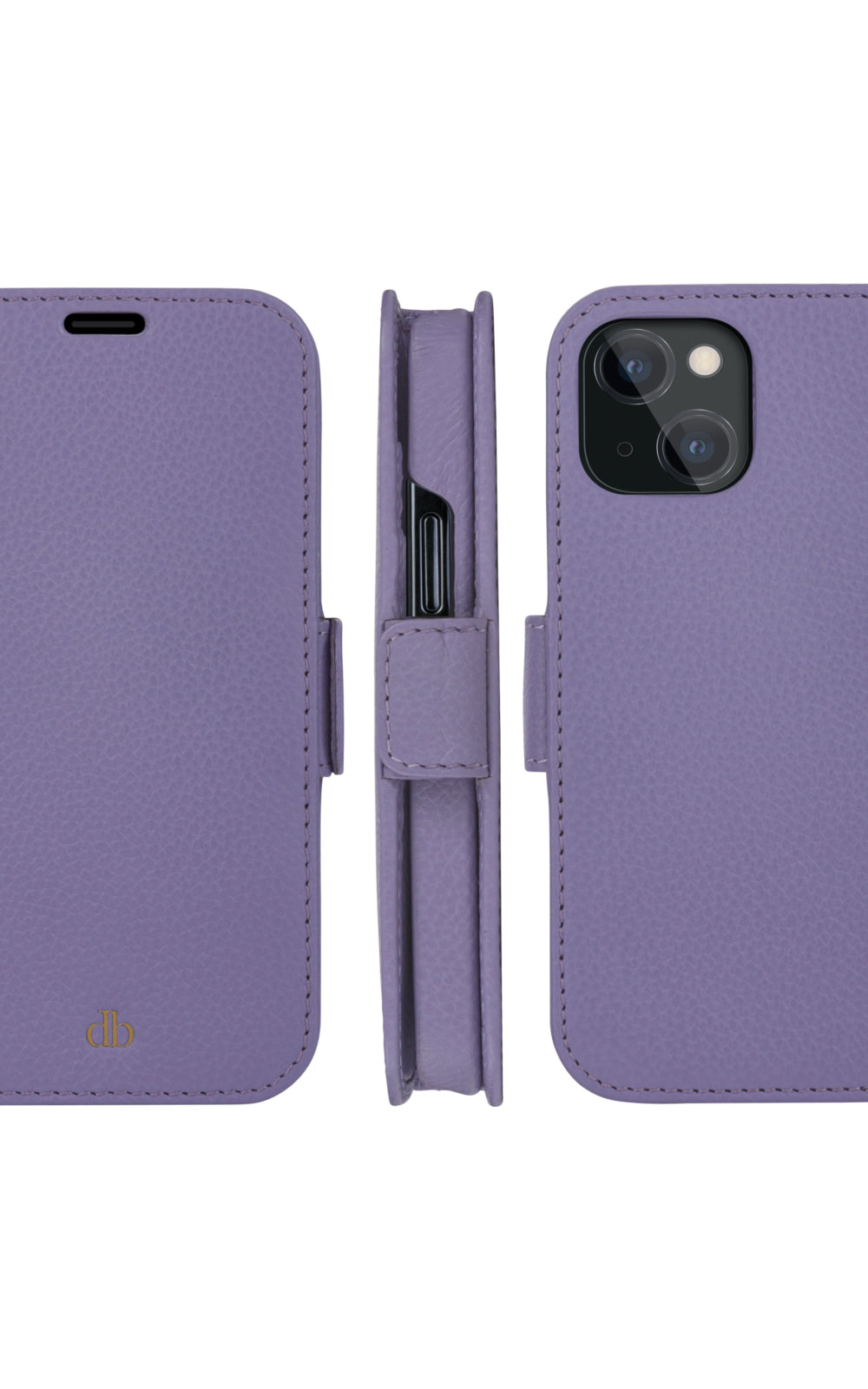 dbramante1928 Wallethülle – für Apple iPhone 13 mini, 3 Kartenfächer, Violett