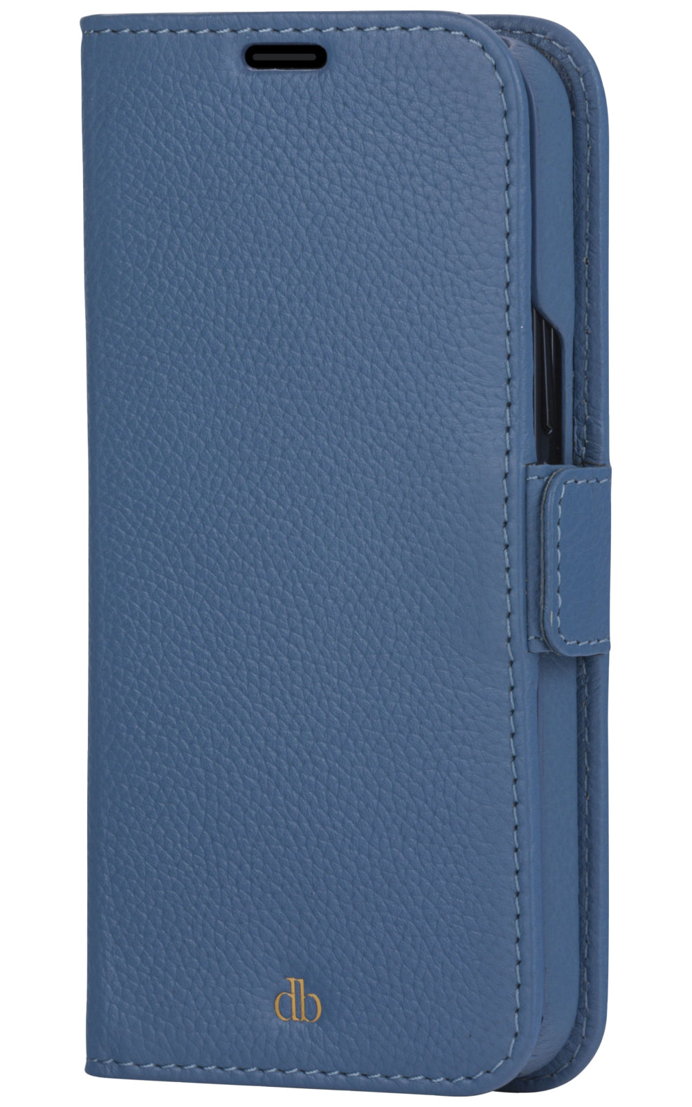 dbramante1928 New York Wallethülle – für Apple iPhone 13 Pro, 3 Kartenfächer, Blau, Magnetverschluss