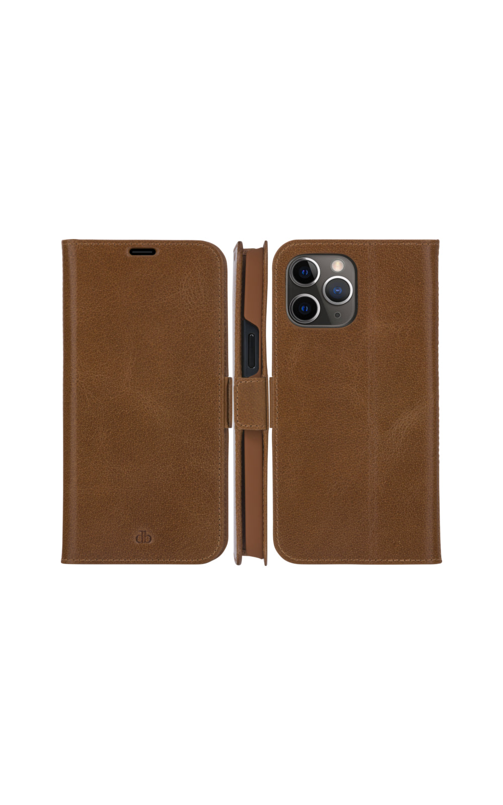 dbramante1928 Copenhagen Slim – Wallethülle – für Apple iPhone 13 Pro, 3 Kartenfächer, Leder, Braun